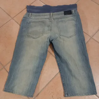 Pantaloni jeans Premaman al ginocchio taglia L