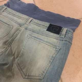 Pantaloni jeans Premaman al ginocchio taglia L