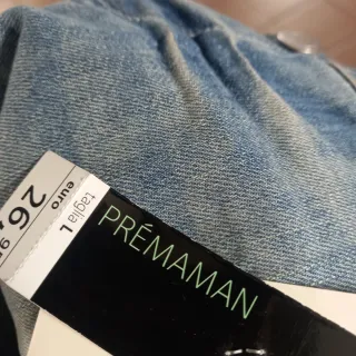 Pantaloni jeans Premaman al ginocchio taglia L