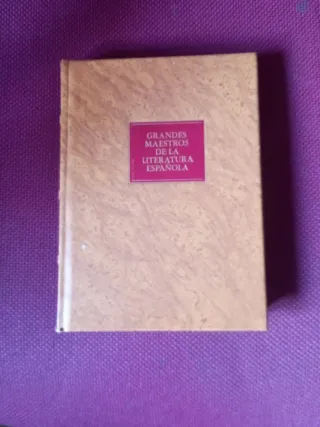Libro grandes maestros de literatura española