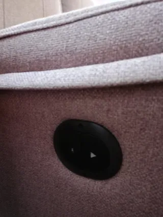 Sofá Eléctrico Beige/Rosa Tela