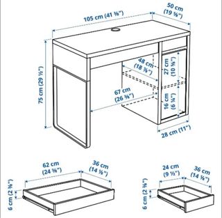 Escritorio de trabajo o infantil con repisas