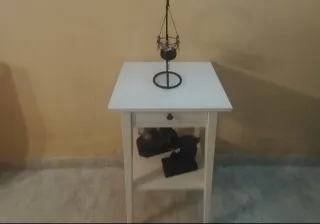 Recibidor  más espejo Ikea HEMNES Blanca 1 Cajón