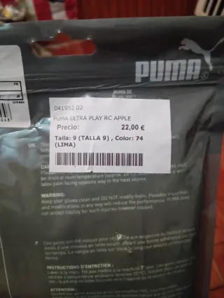 Guantes de portero PUMA Talla 9