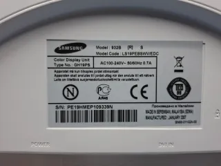 Monitor Samsung SyncMaster 932s Blanco