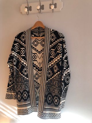 Chaqueta étnica geométrica talla única