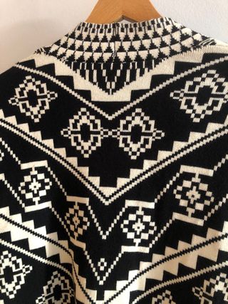 Chaqueta étnica geométrica talla única