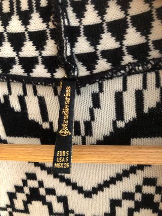 Chaqueta étnica geométrica talla única