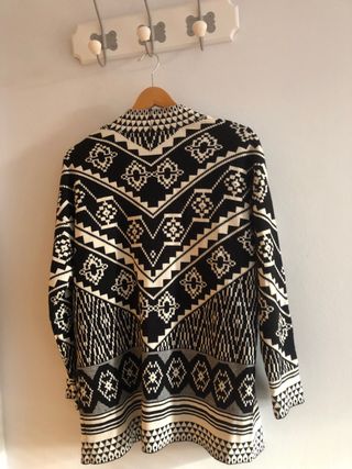 Chaqueta étnica geométrica talla única