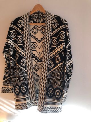 Chaqueta étnica geométrica talla única