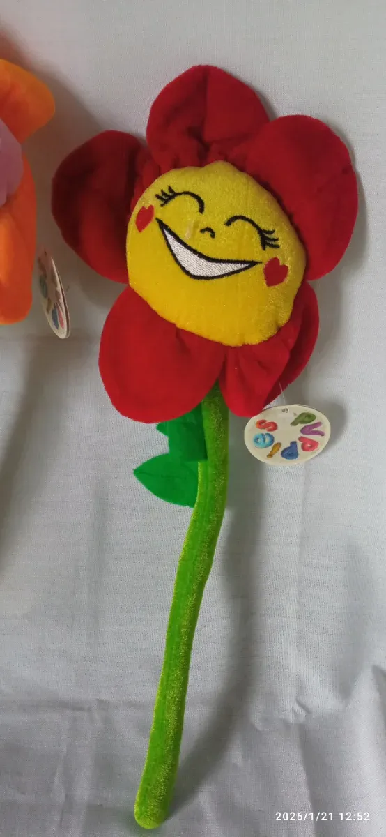 3 Flores de Terciopelo Decorativas Niños