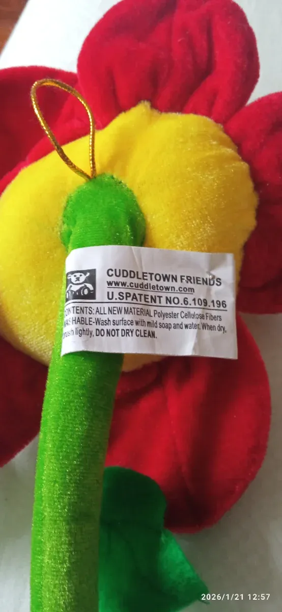 3 Flores de Terciopelo Decorativas Niños