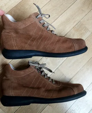 Botines de piel marrones Talla 41