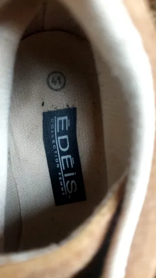 Botines de piel marrones Talla 41