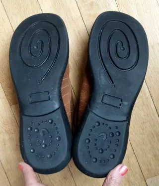 Botines de piel marrones Talla 41