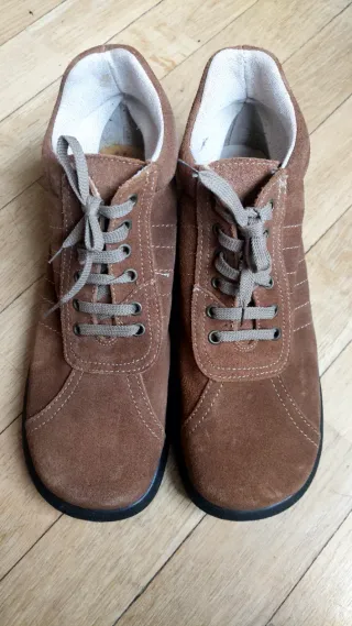 Botines de piel marrones Talla 41