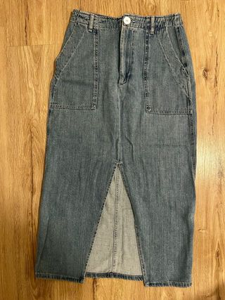 Falda vaquera larga talla 38