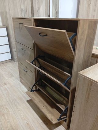 Zapateros 2, 3 y 4 cajones madera y metal