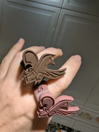 5 pasapañoletas marrón