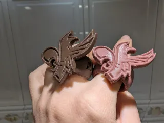 5 pasapañoletas marrón