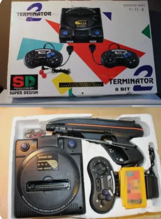 Consola Terminator 2 8 Bit Ending-Man