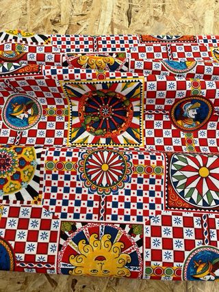 Scampolo di cotone con stampa 150x280