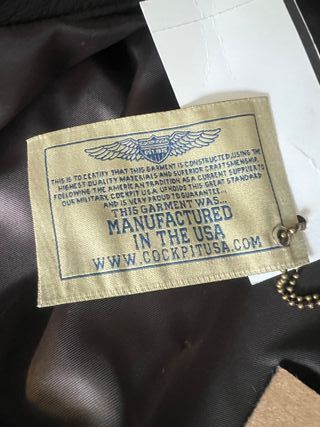 Cazadora Cockpit USA G-1 Navy Mil Spec Talla 36