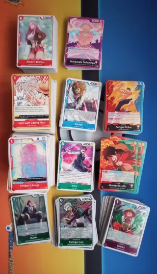 Lote 760 cartas One Piece OP13 OP14