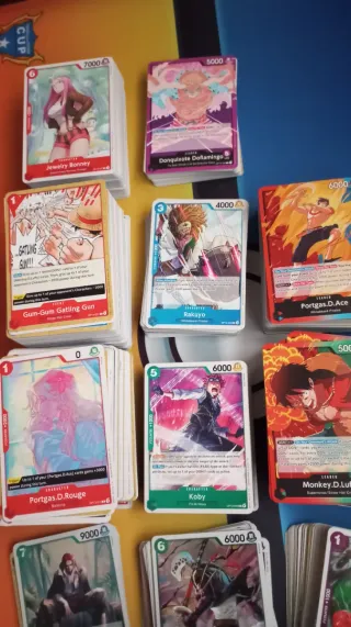 Lote 760 cartas One Piece OP13 OP14