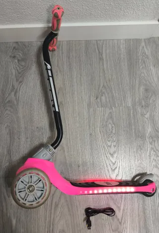 Patín Ryder 3 Ruedas Rosa LED