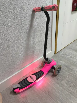 Patín Ryder 3 Ruedas Rosa LED