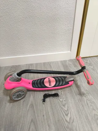 Patín Ryder 3 Ruedas Rosa LED