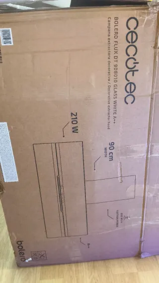 Campana extractora Bolero Flux DT Blanca