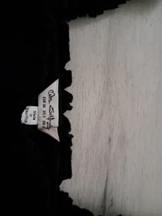 Camisa flamenca negra talla XS ideal carnaval