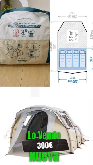 Tienda de campaña Quechua Airseconds 4.1