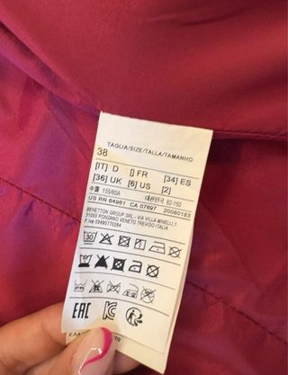 Giacca Sisley Biker Nera Interno Fucsia