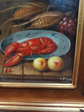 Dipinto olio su tavola - Natura morta misura 30x40