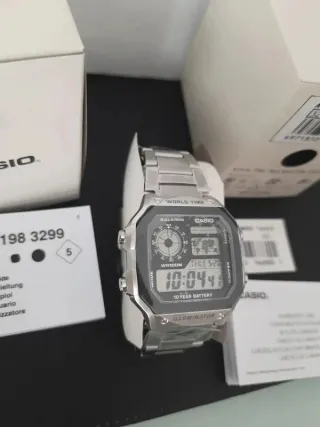 Orologio Casio Argento WR100M