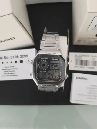 Orologio Casio Argento WR100M