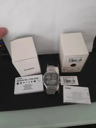 Orologio Casio Argento WR100M