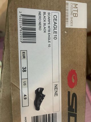 Zapatos Ciclismo Sidi Negros mujer numero 38