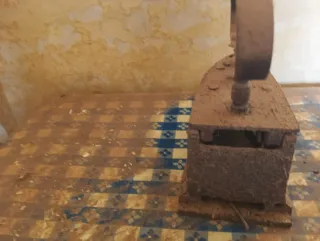 Plancha antigua de hierro