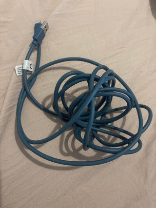 Cable Cargador iPhone Apple Azul