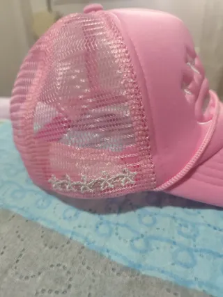 Gorra Corteiz Rosa con Malla
