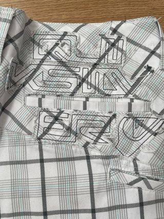 Bermuda Quiksilver Cuadros Gris y Blanco