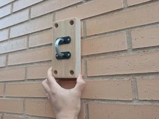 Barra dominadas de madera