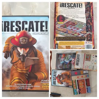 4 juegos de mesa: Catan, Tribus, Rescate, Polterdi