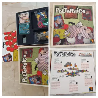 4 juegos de mesa: Catan, Tribus, Rescate, Polterdi