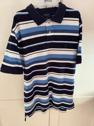 Polo Ralph Lauren Rayas Azul Blanco