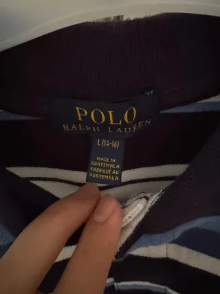 Polo Ralph Lauren Rayas Azul Blanco